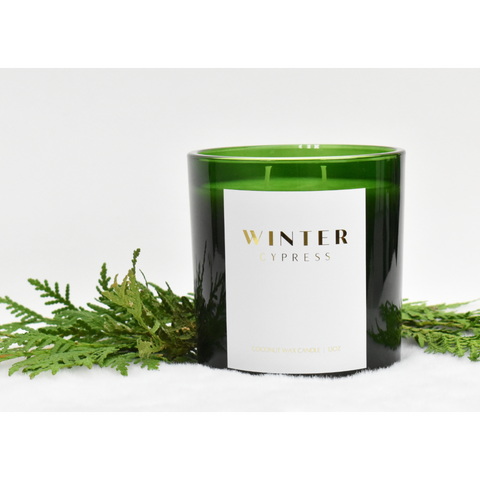 Winter Cypress Candle - Green