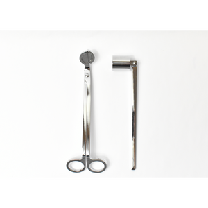 Candle Snuffer + Trimmer Set - Silver