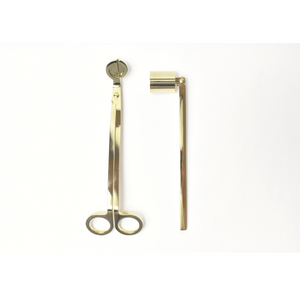 Candle Snuffer + Trimmer Set - Gold